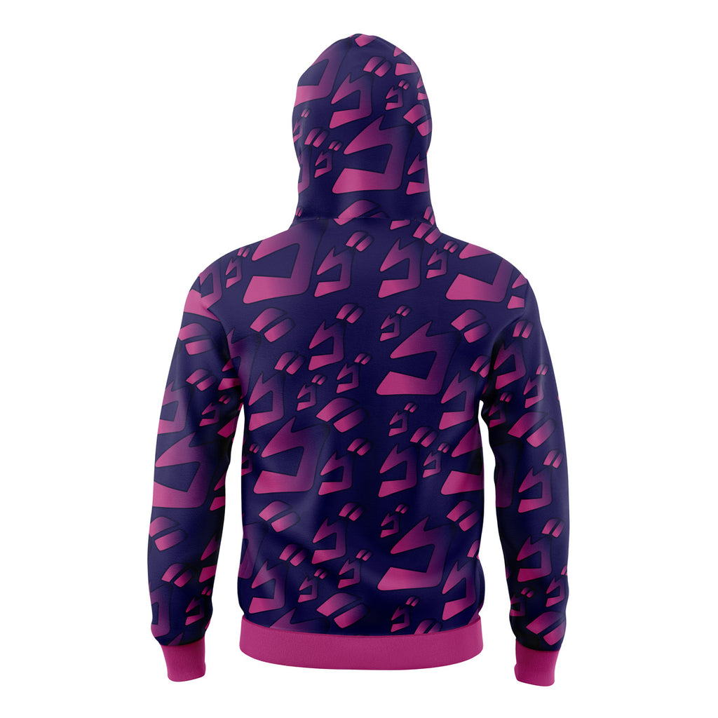 Menacing Aura v2 Jojo’s Bizarre Adventure Masked Hoodie - S
