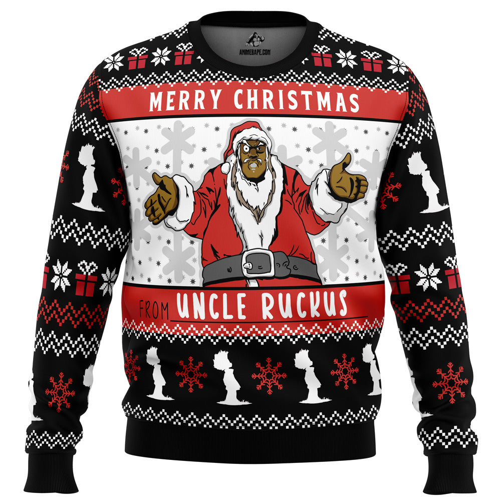 Merry Christmas From Uncle Ruckus Ugly Christmas Sweater - 6XL