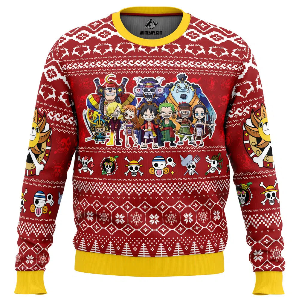 Merry Mugiwara Pirates One Piece Ugly Christmas Sweater - 6XL
