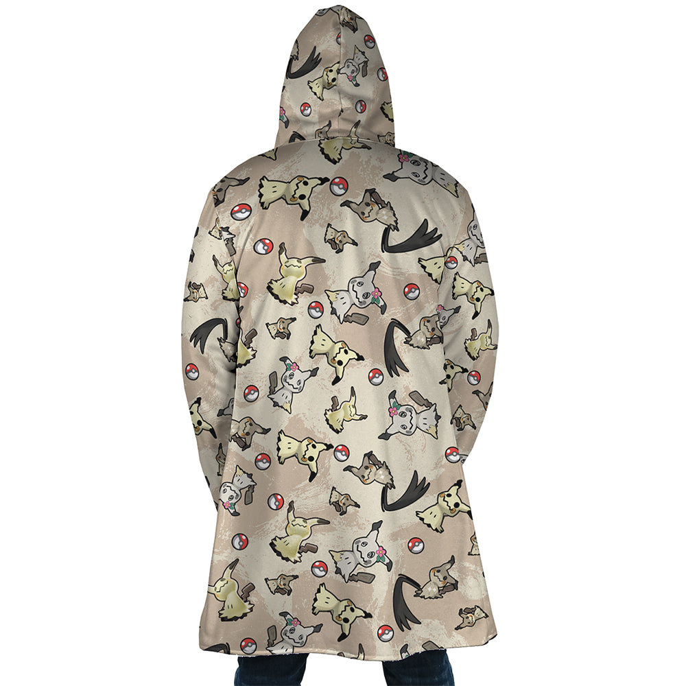 Mimikyu Pattern Pokemon Hooded Cloak Coat - 2XL
