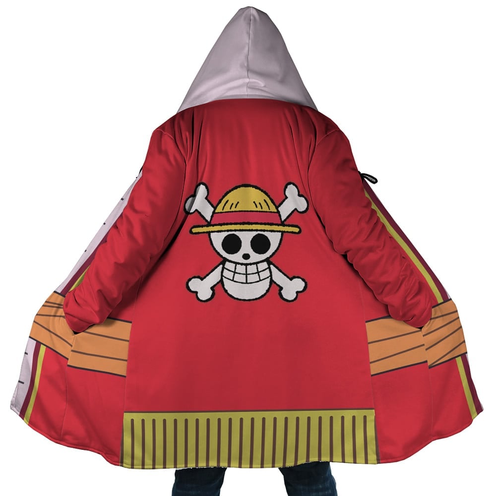 Monkey D. Luffy 15th Anniversary One Piece Hooded Cloak Coat - 5XL