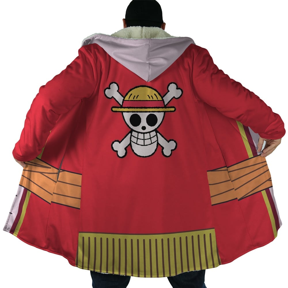 Monkey D. Luffy 15th Anniversary One Piece Hooded Cloak Coat - M