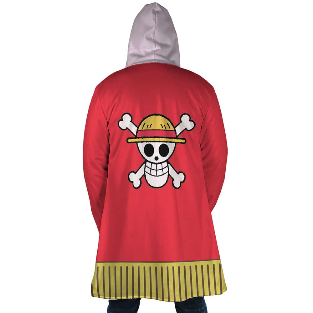 Monkey D. Luffy 15th Anniversary One Piece Hooded Cloak Coat - XL