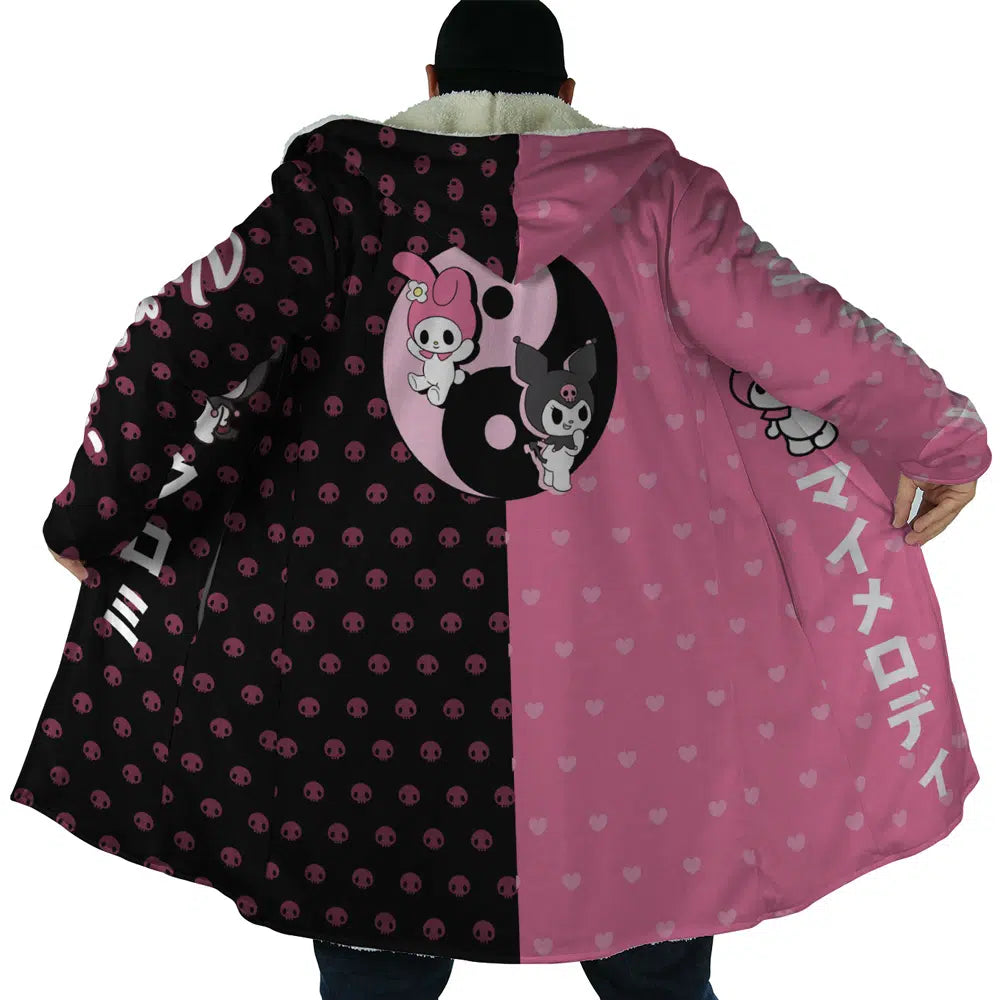 My Melody and Kuromi Sanrio Hooded Cloak Coats - 2XL