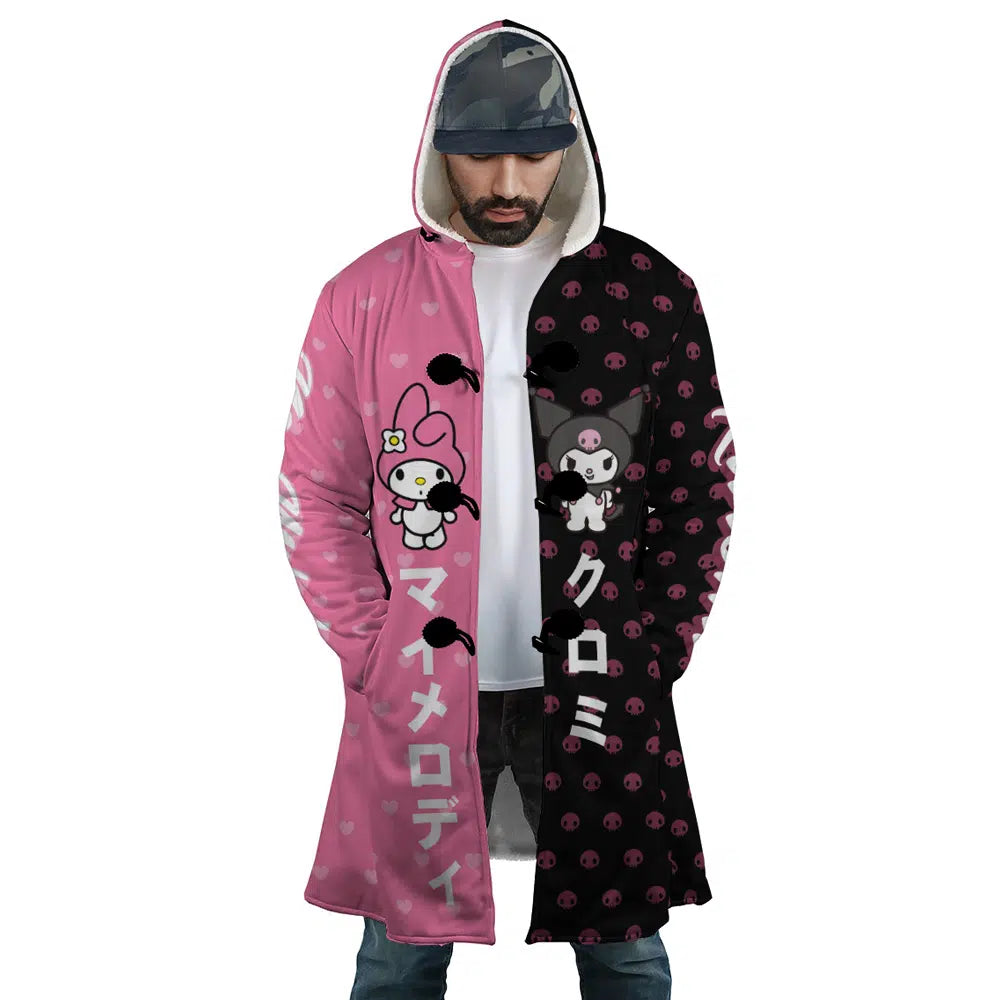 My Melody and Kuromi Sanrio Hooded Cloak Coats - S