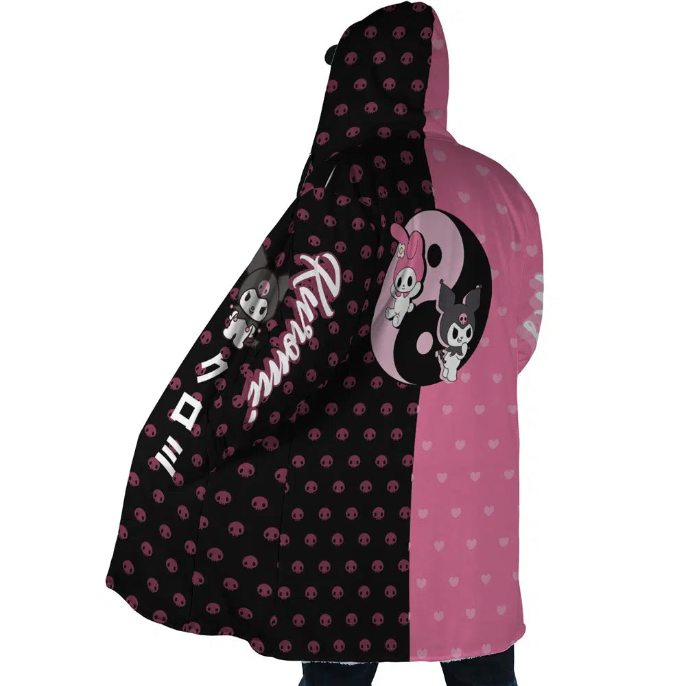 My Melody and Kuromi Sanrio Hooded Cloak Coats - L