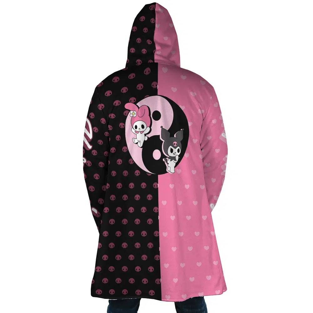 My Melody and Kuromi Sanrio Hooded Cloak Coats - XL