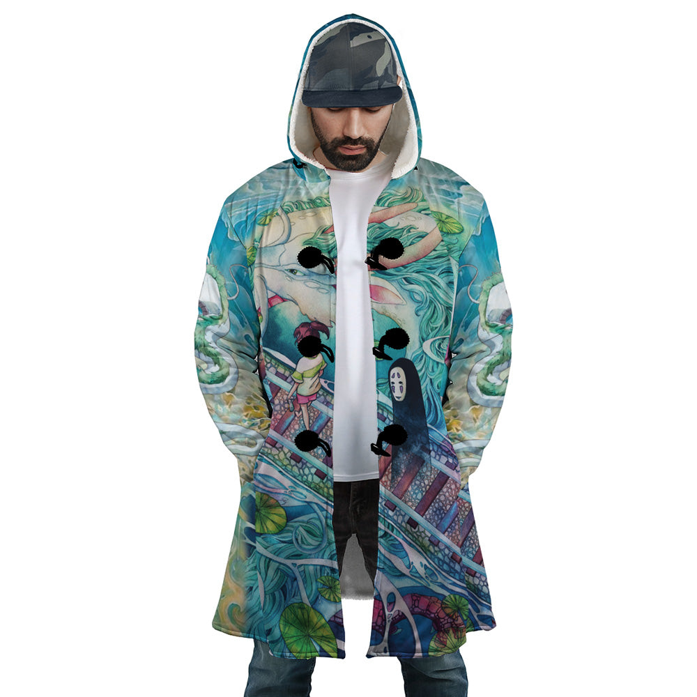 Mythical Spirited Away Studio Ghibli Hooded Cloak Coat - S