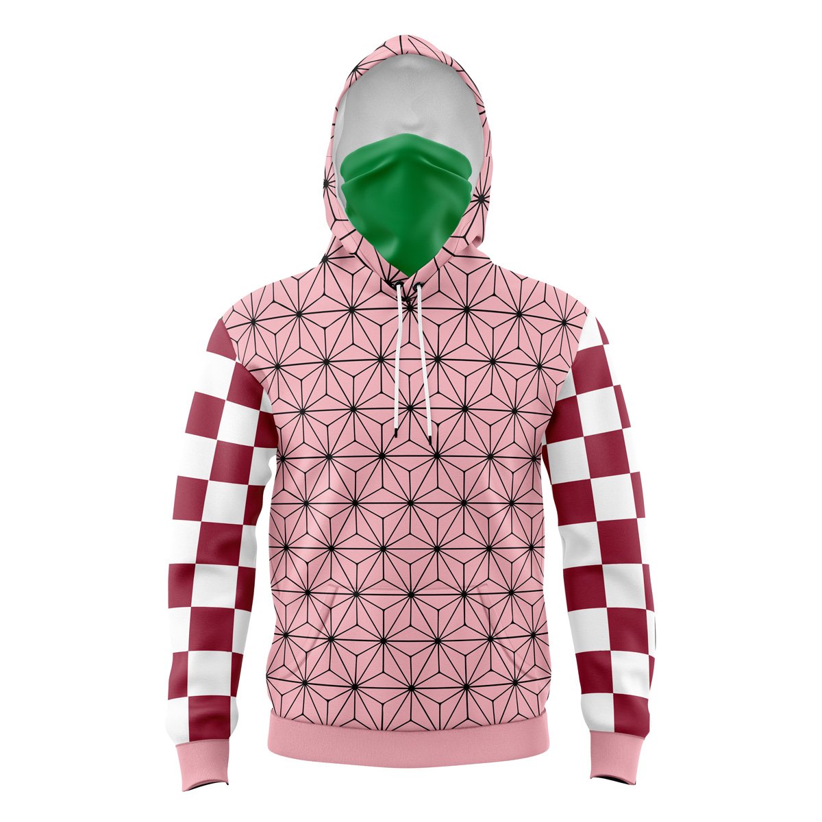 Nezuko Kamado Demon Slayer Masked Hoodie - 6XL