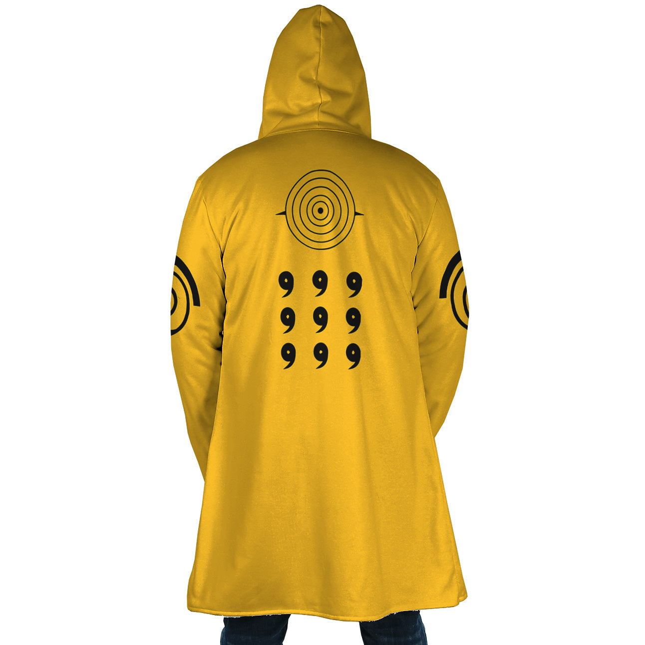 Nine-Tails Chakra Mode Naruto Hooded Cloak Coats - S
