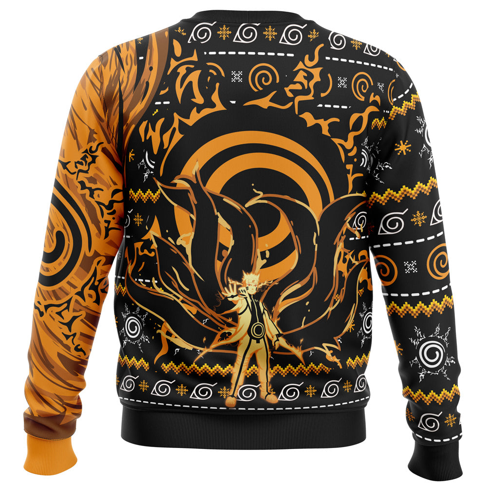 Nine Tails Mode Naruto Ugly Christmas Sweater - 5XL