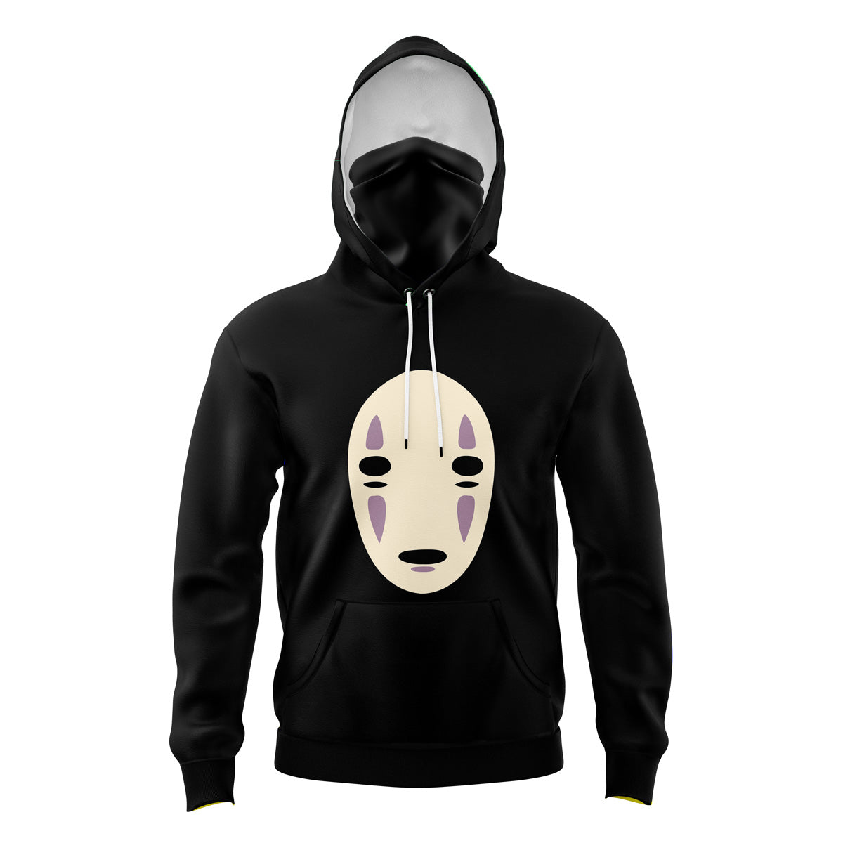 No Face Spirited Away Masked Hoodie - 6XL