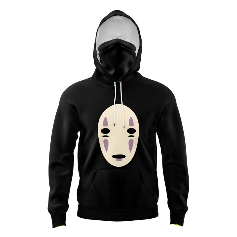 No Face Spirited Away Masked Hoodie - L