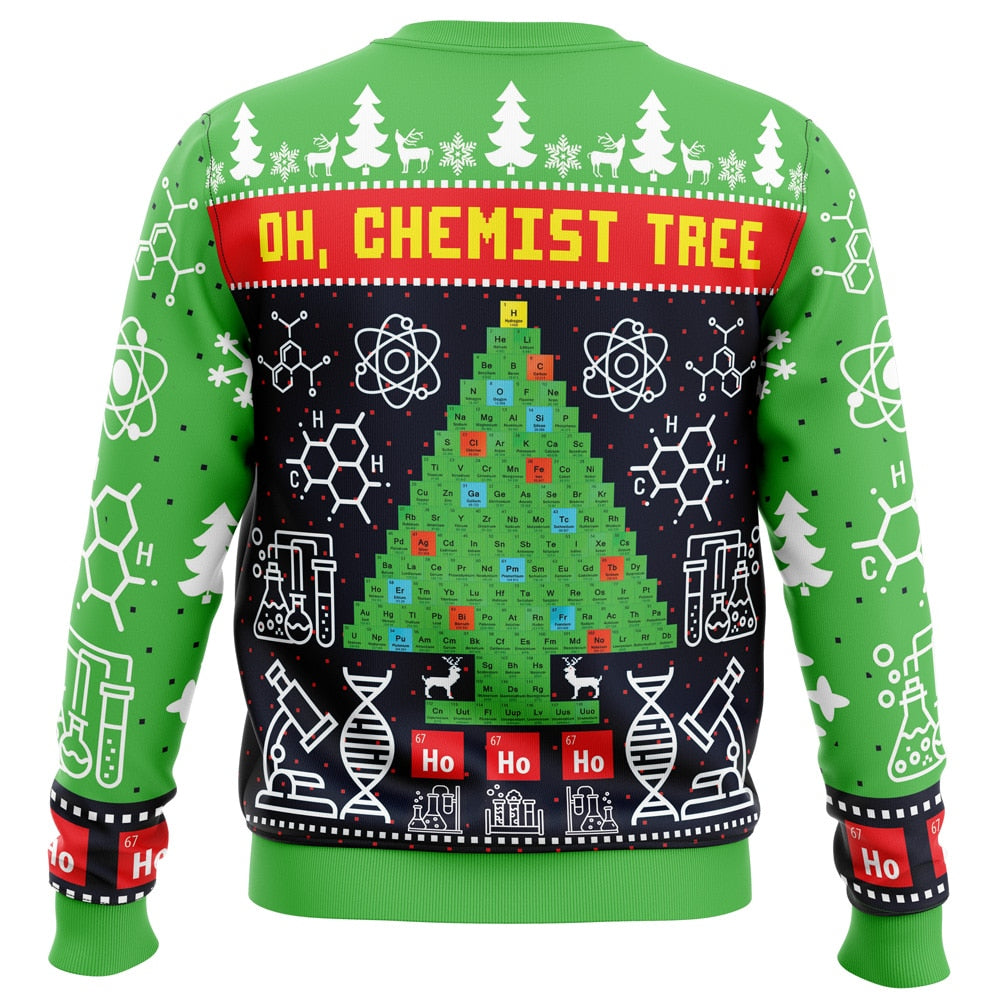 Oh, Chemist Tree Science Ugly Christmas Sweater - 6XL
