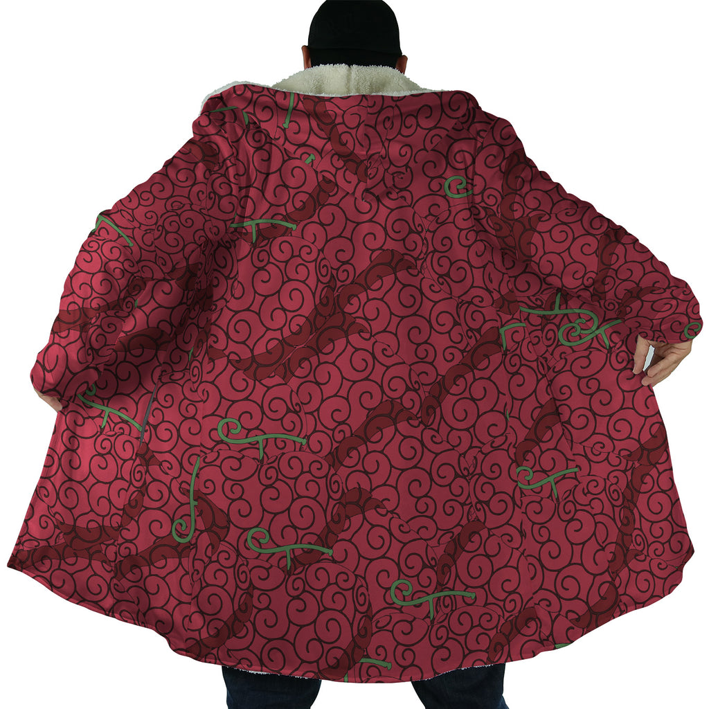 Ope Ope No Mi Devil Fruit One Piece Hooded Cloak Coats - L