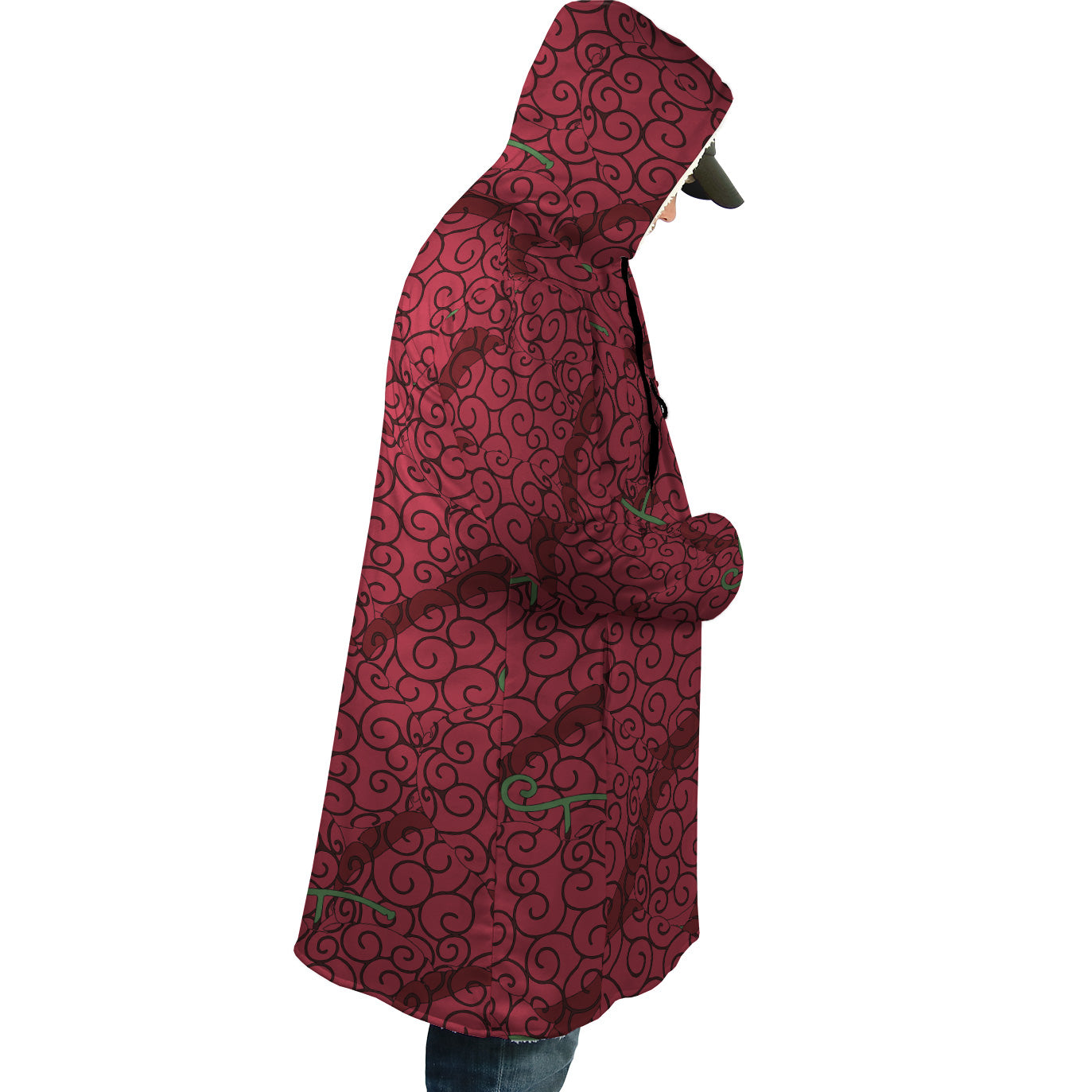 Ope Ope No Mi Devil Fruit One Piece Hooded Cloak Coats - M