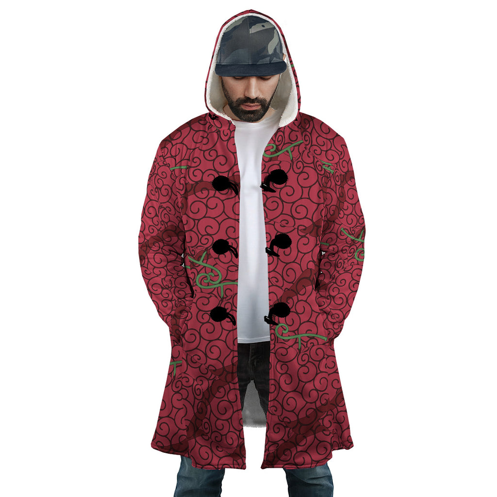 Ope Ope No Mi Devil Fruit One Piece Hooded Cloak Coats - XL