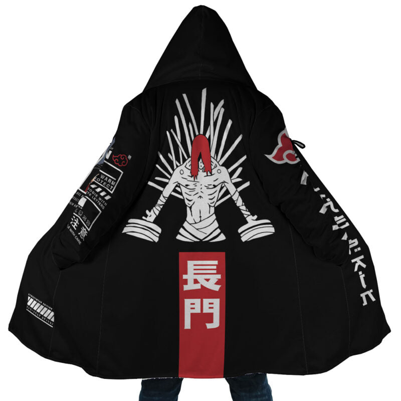 Pain Nagato Naruto Hooded Cloak Coat - 3XL