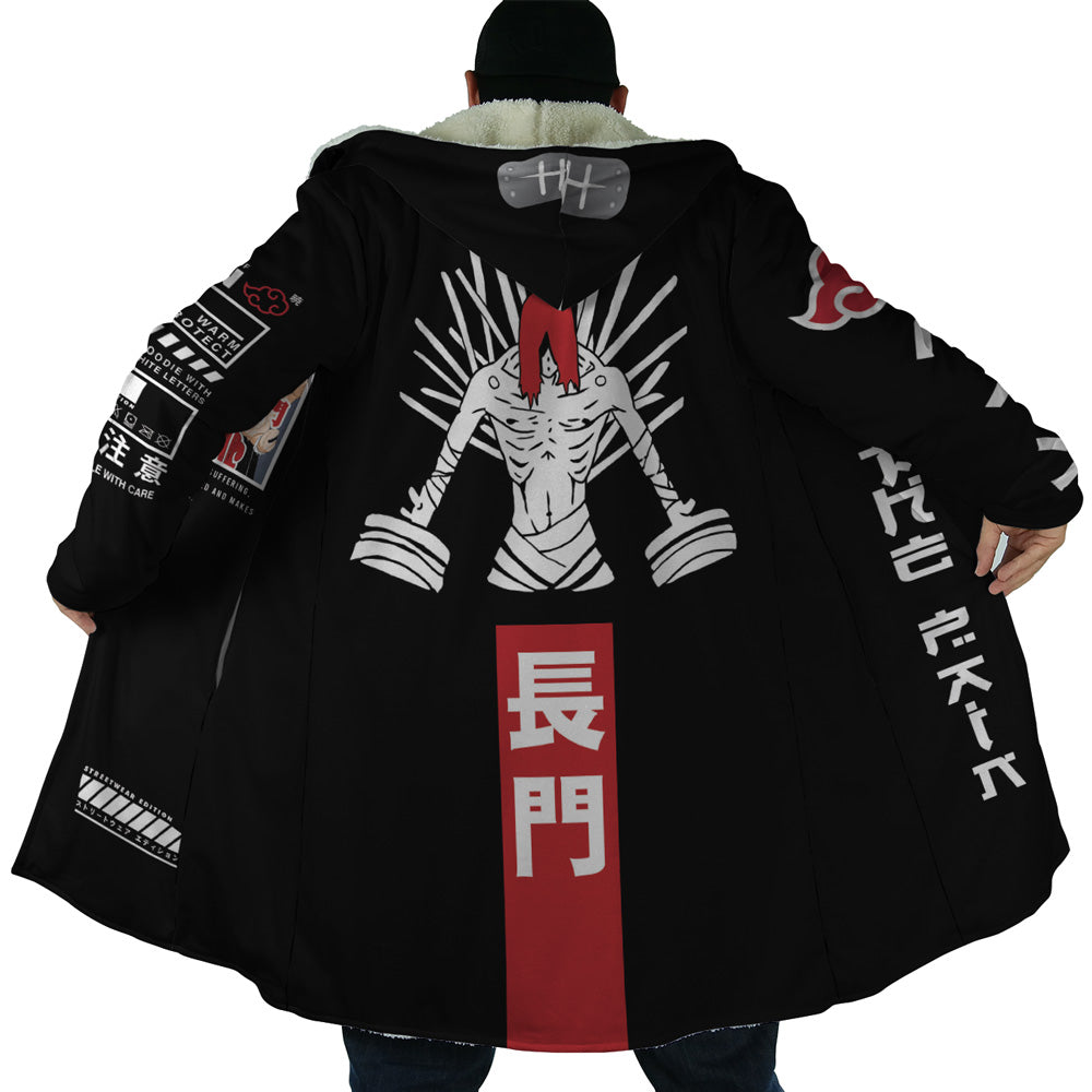 Pain Nagato Naruto Hooded Cloak Coat - 2XL