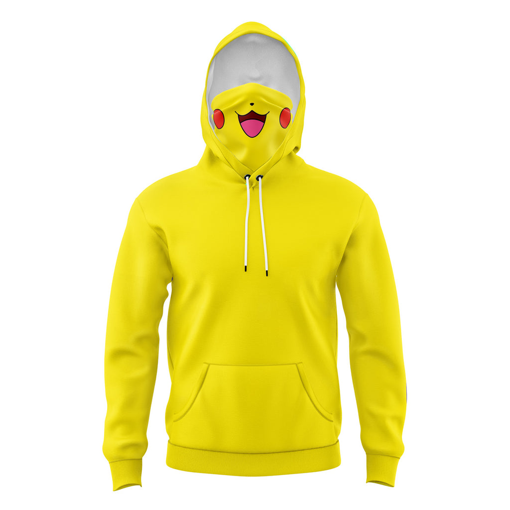 Pikachu Pokemon Masked Hoodie - 6XL