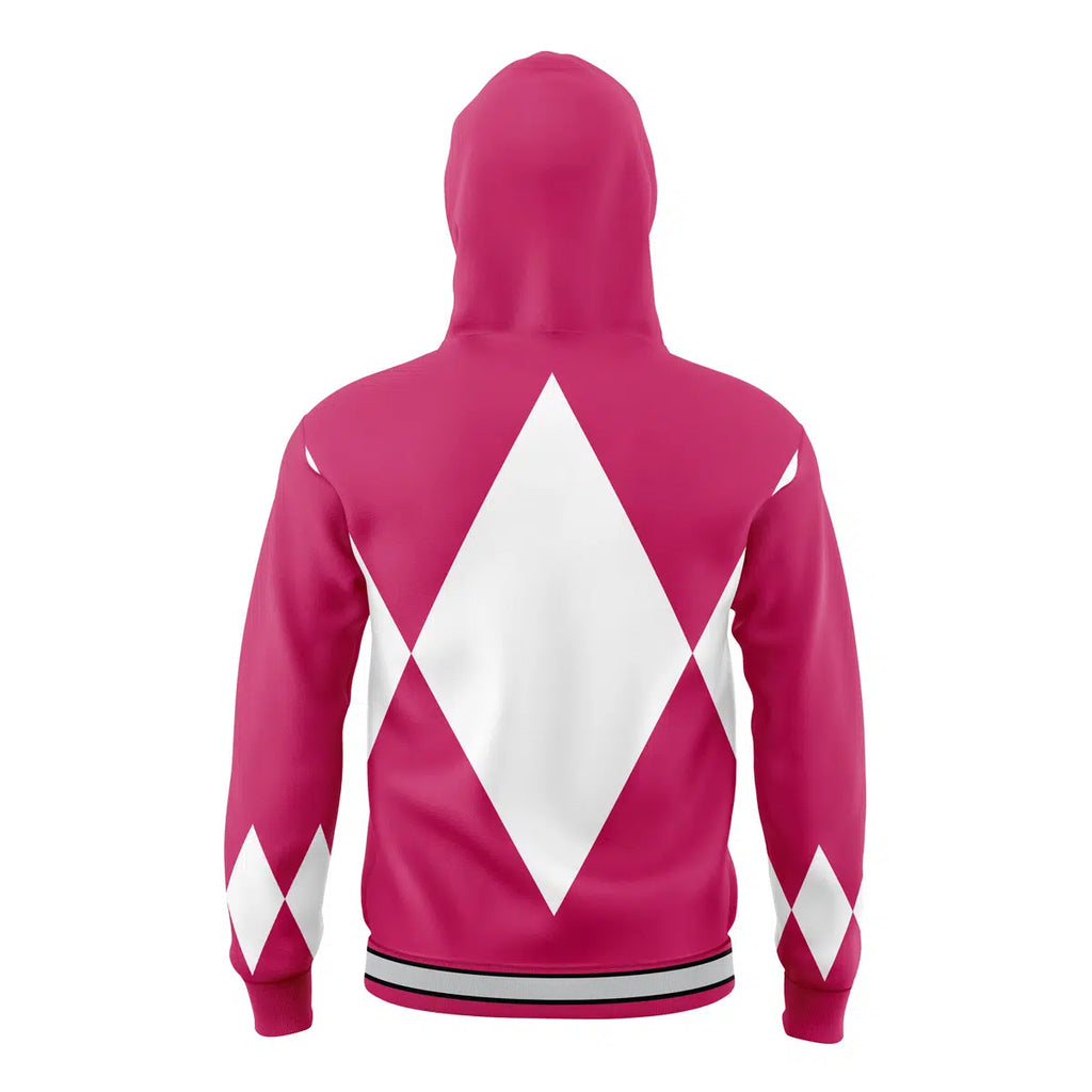 Pink Ranger Mighty Morphin Power Rangers Masked Hoodie - S