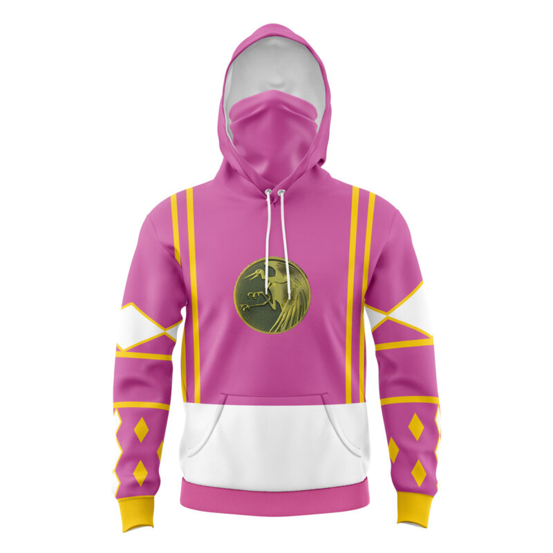 Pink Ranger v2 Power Rangers Ninjetti Masked Hoodie - L