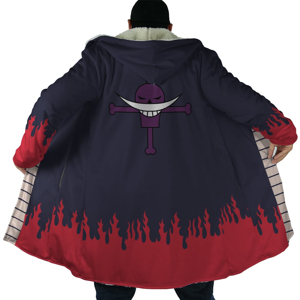 Portgas d Ace’s Arc One Piece Hooded Cloak Coat - 3XL