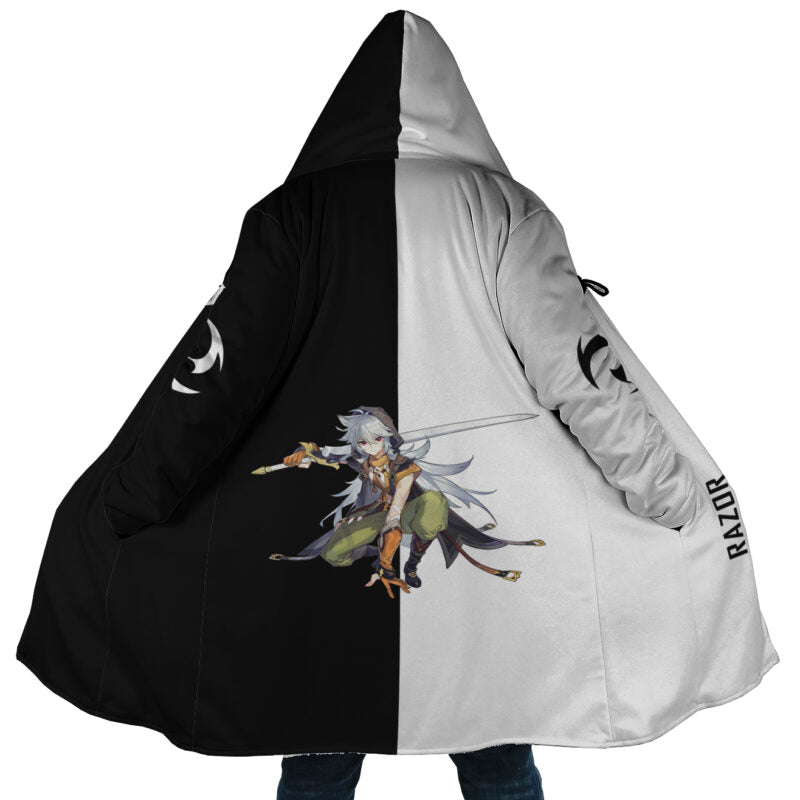 Razor Genshin Impact Hooded Cloak Coat - 3XL