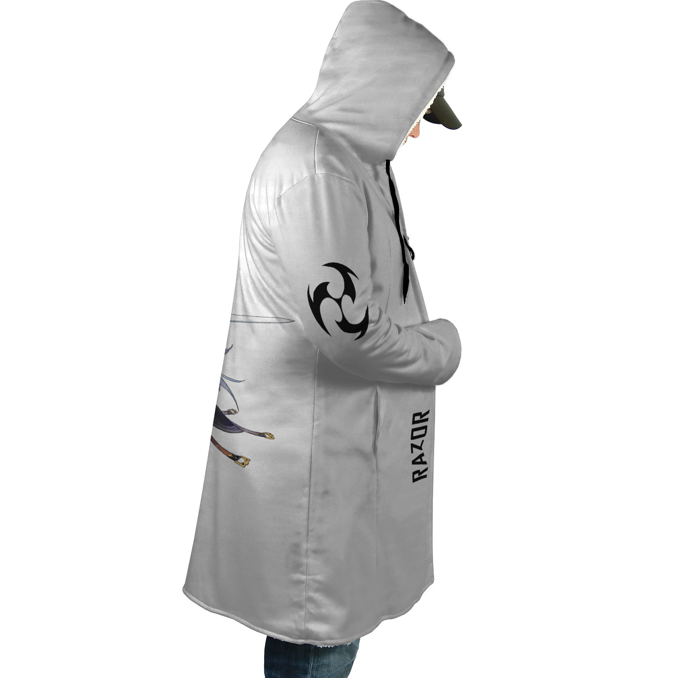 Razor Genshin Impact Hooded Cloak Coat - M
