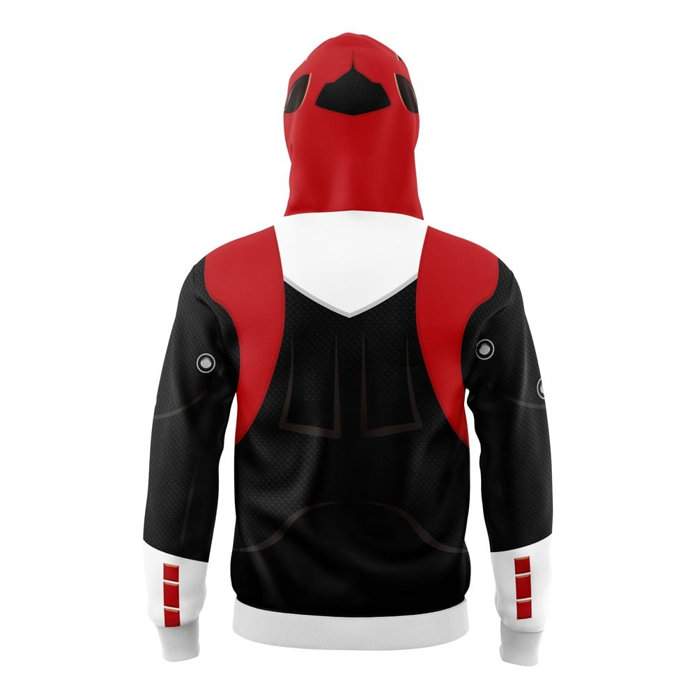 Red Psycho Rangers Power Rangers Masked Hoodie - M