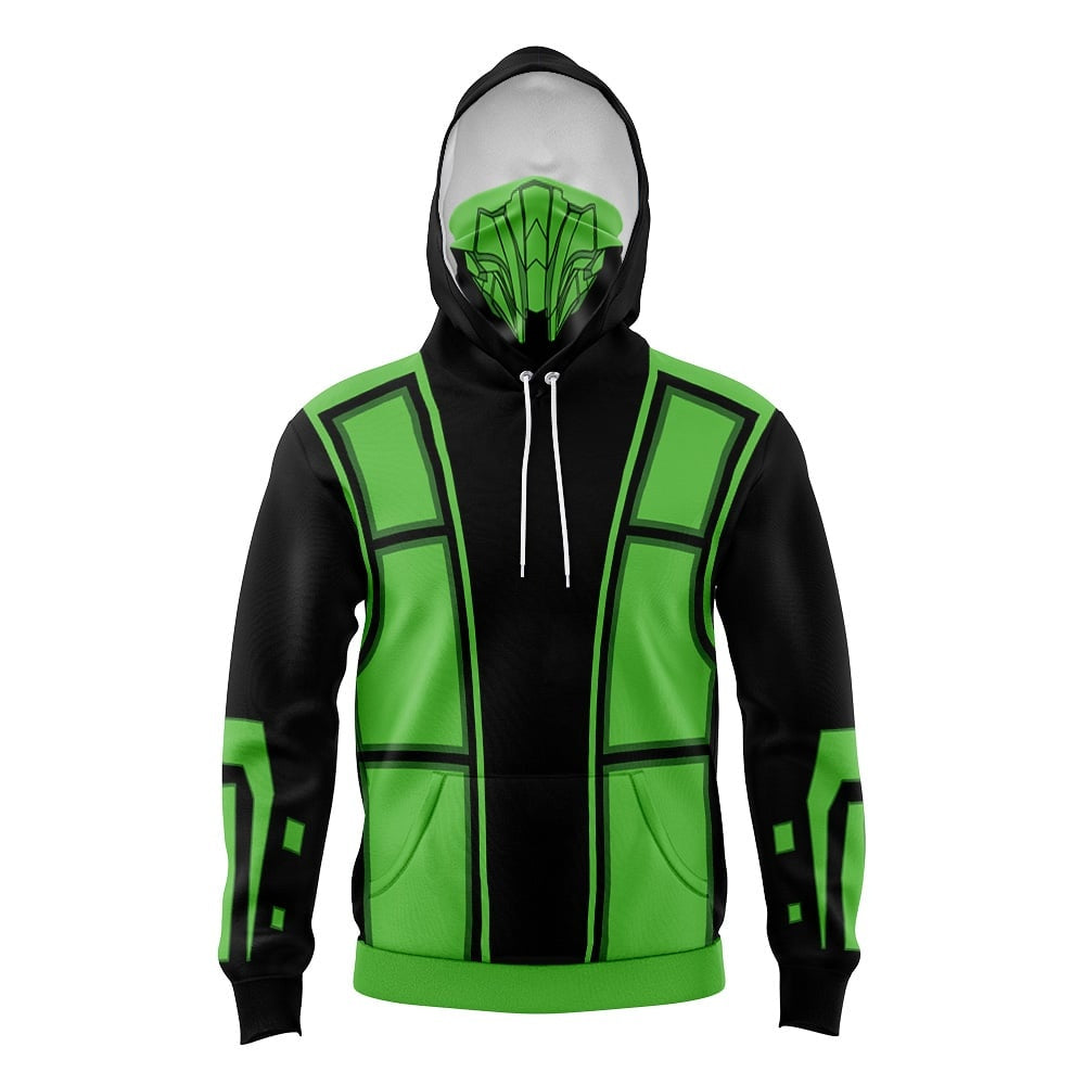 Reptile Mortal Kombat Masked Hoodie - 6XL