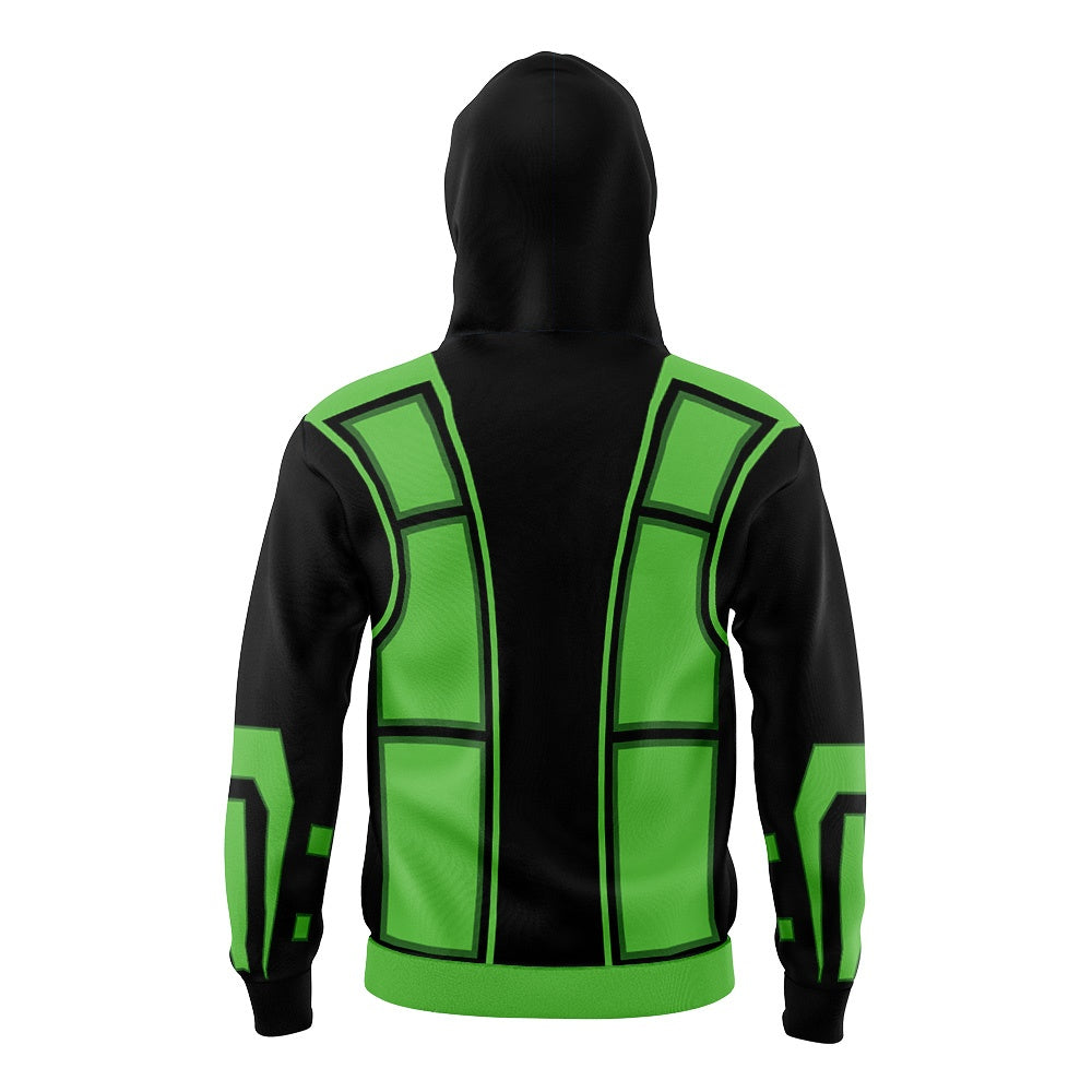 Reptile Mortal Kombat Masked Hoodie - M