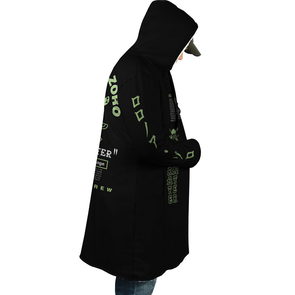 Roronoa Zoro One Piece Hooded Cloak Coat - M