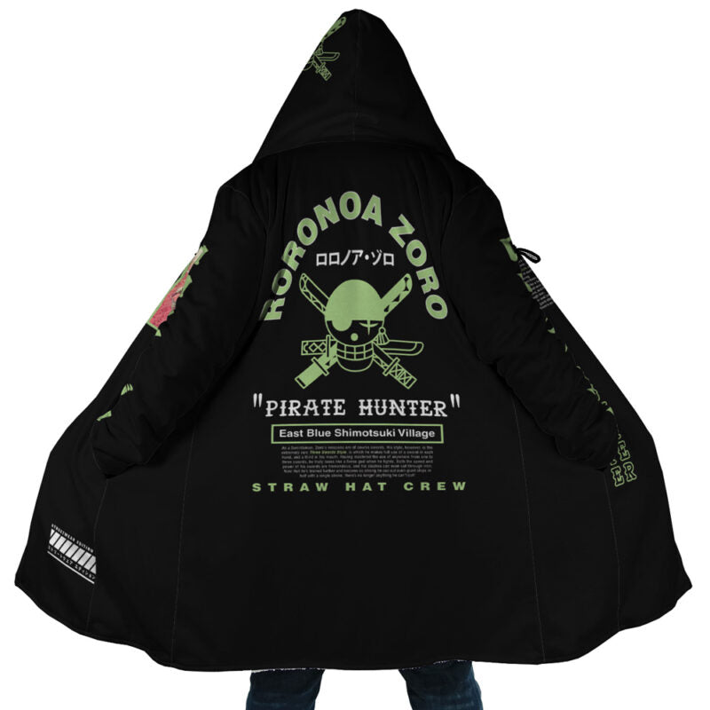 Roronoa Zoro One Piece Hooded Cloak Coat - 3XL