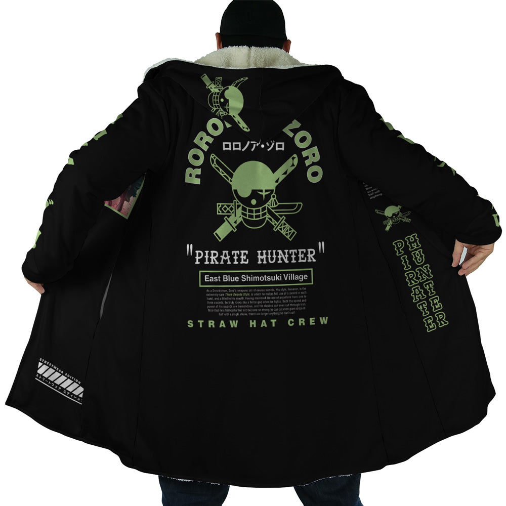 Roronoa Zoro One Piece Hooded Cloak Coat - 2XL