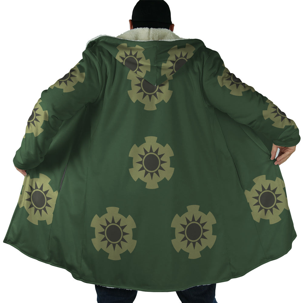 Roronoa Zoro Wano Country Arc One Piece Hooded Cloak Coat - 2XL