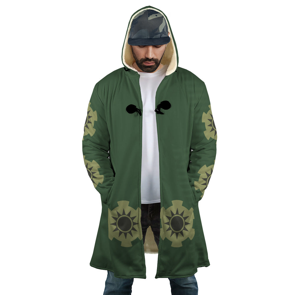 Roronoa Zoro Wano Country Arc One Piece Hooded Cloak Coat - S