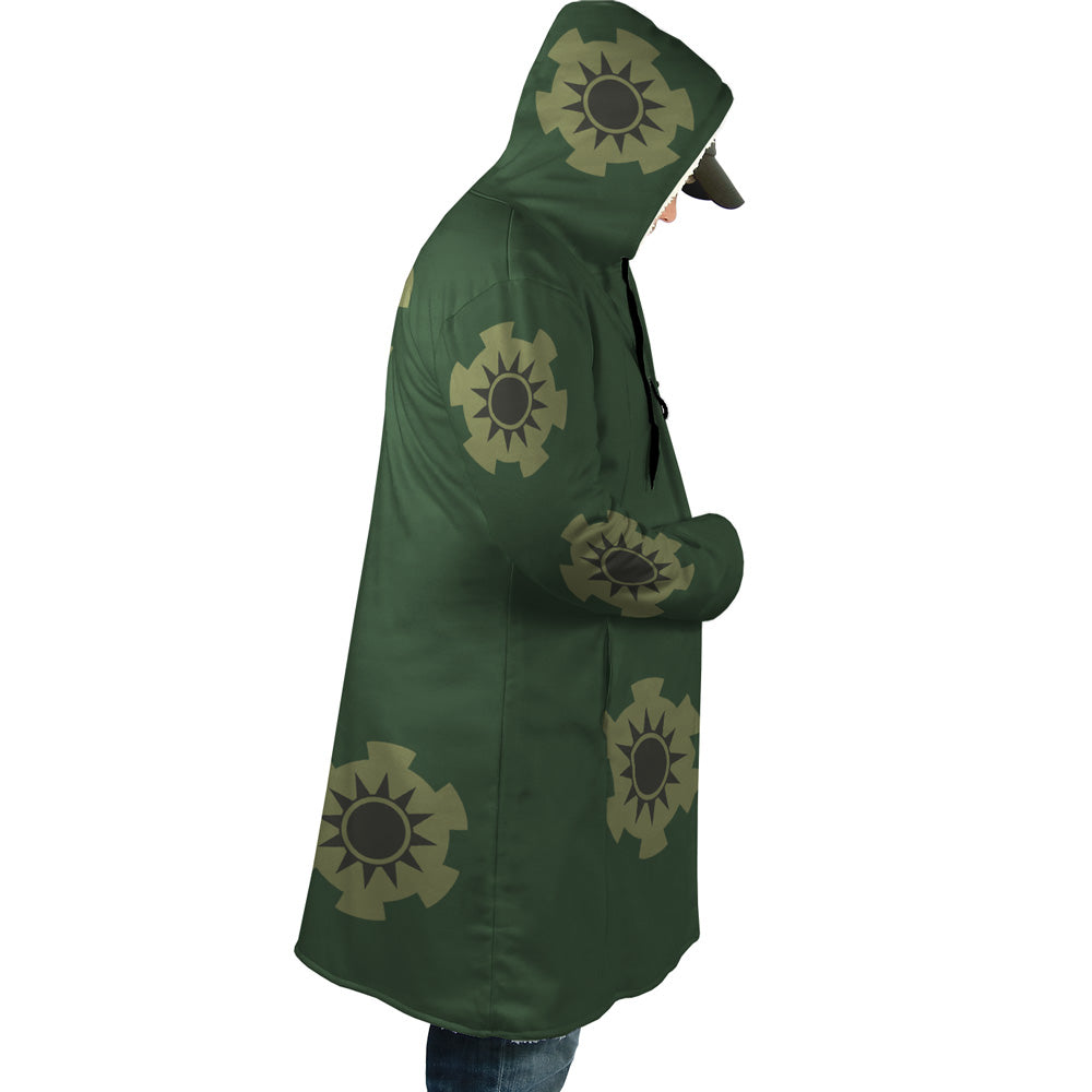 Roronoa Zoro Wano Country Arc One Piece Hooded Cloak Coat - L