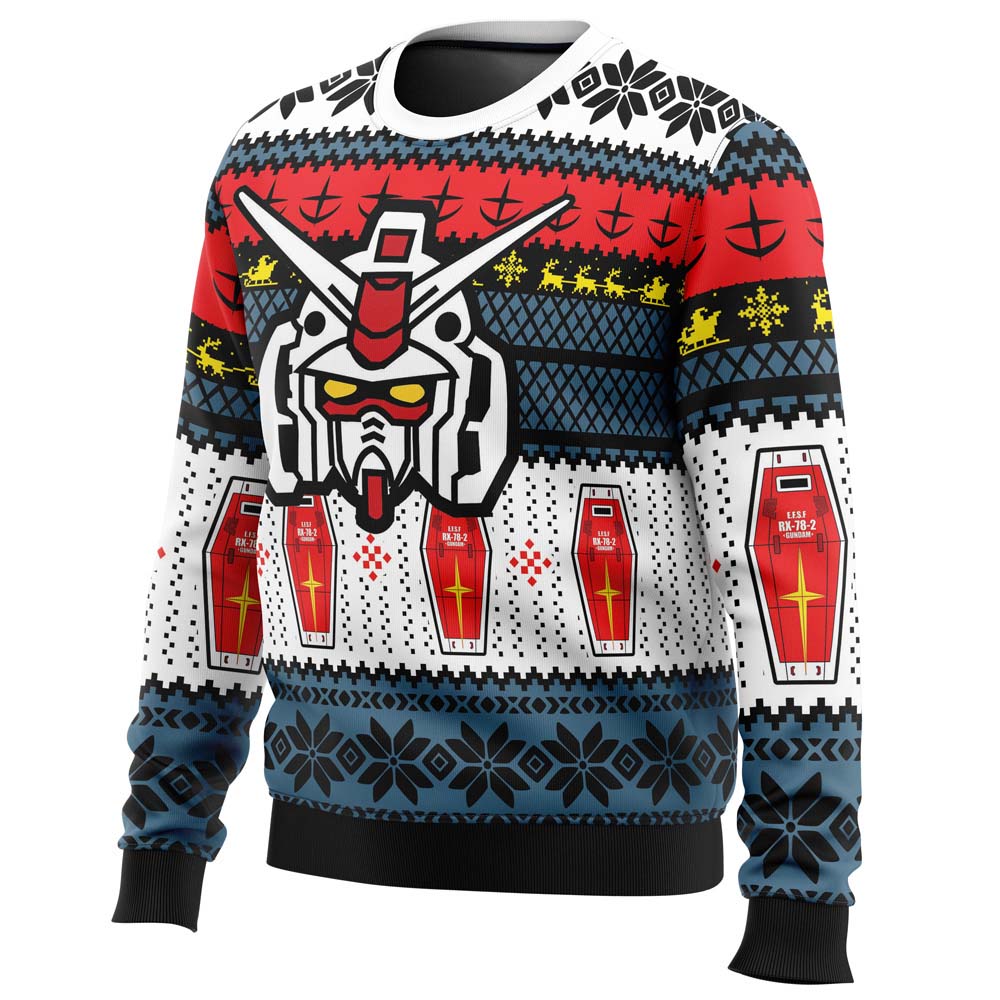 RX 78 Gundam Ugly Christmas Sweater - 3XL