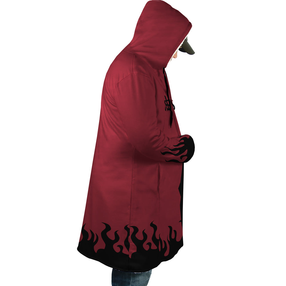 Sage Mode Kanji Naruto Hooded Cloak Coat - M