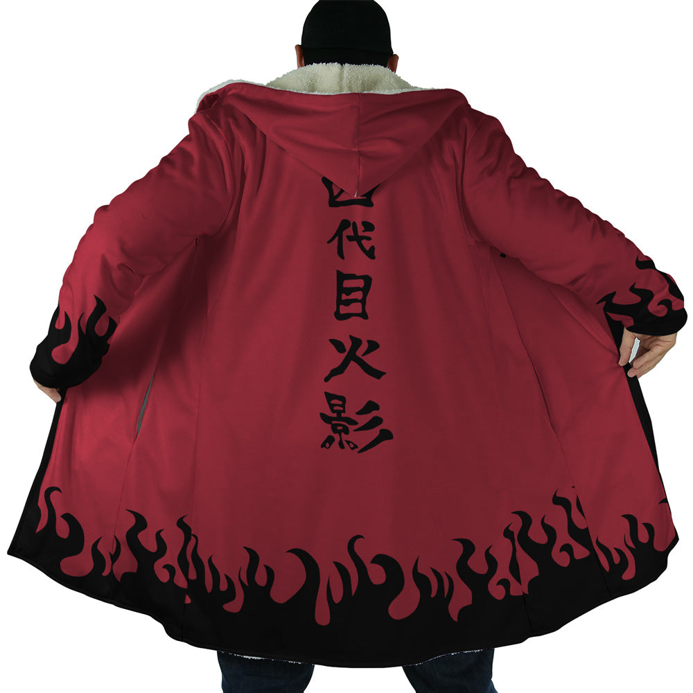 Sage Mode Kanji Naruto Hooded Cloak Coat - 2XL