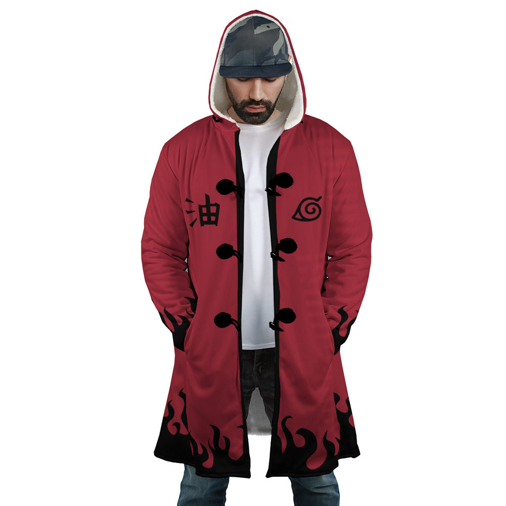 Sage Mode Kanji Naruto Hooded Cloak Coat - S