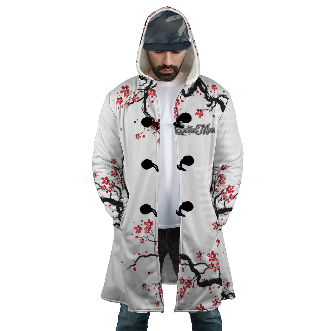 Sailor Moon Cherry Blossom Hooded Cloak Coat - XL