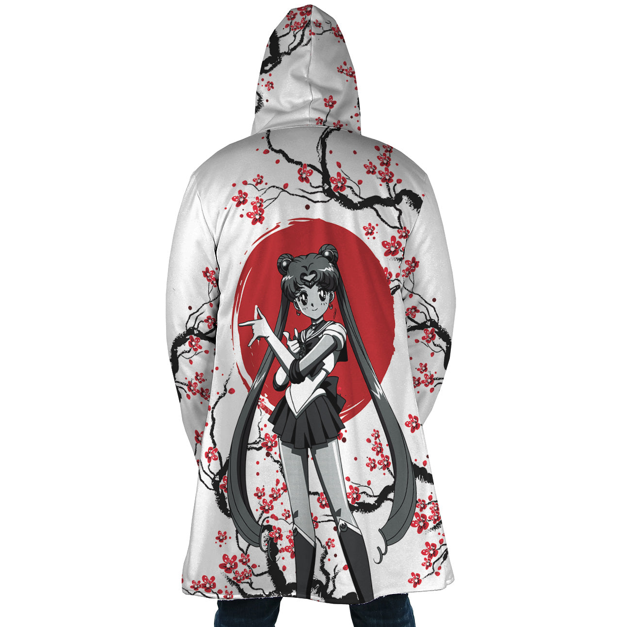 Sailor Moon Cherry Blossom Hooded Cloak Coat - 2XL