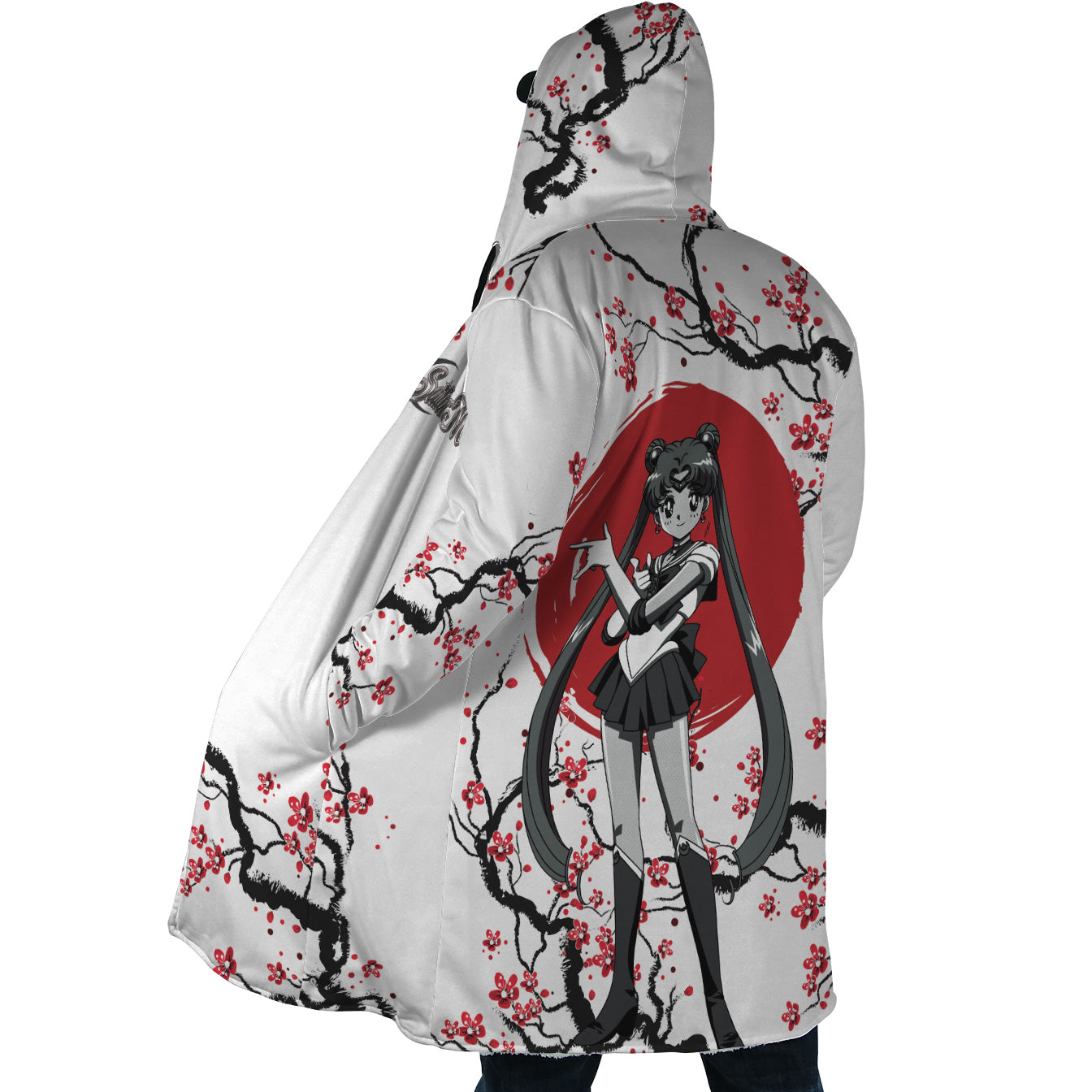 Sailor Moon Cherry Blossom Hooded Cloak Coat - S