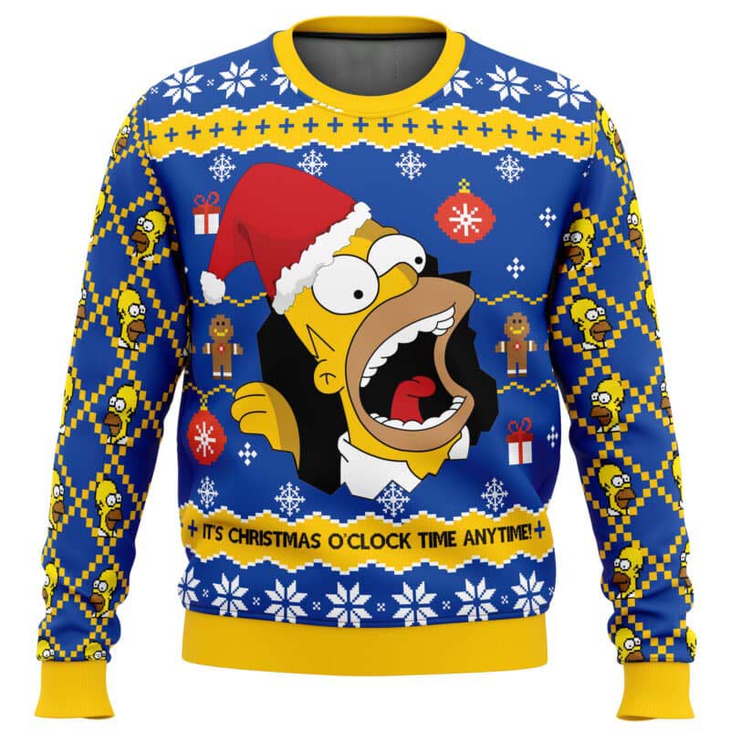 Santa Homer The Simpsons Ugly Christmas Sweater - 6XL