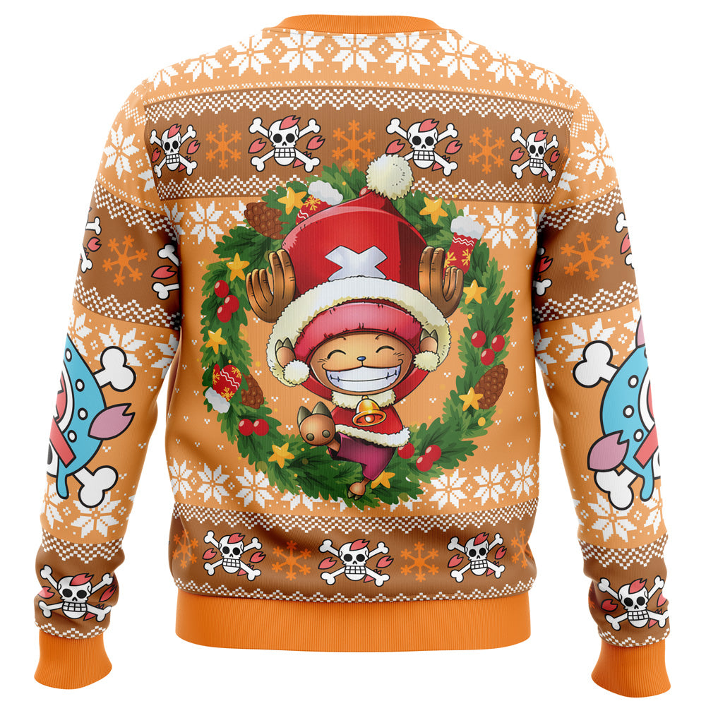 Santa Tony Chopper One Piece Pirates Ugly Christmas Sweater - 5XL