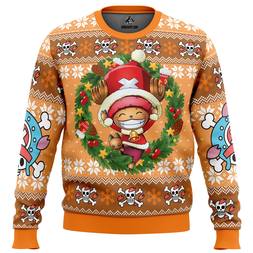 Santa Tony Chopper One Piece Pirates Ugly Christmas Sweater - 6XL