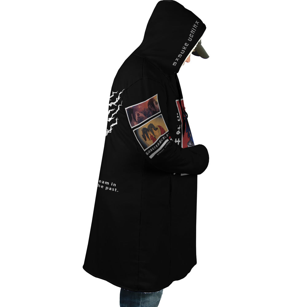 Sasuke Uchiha Naruto Hooded Cloak Coat - M