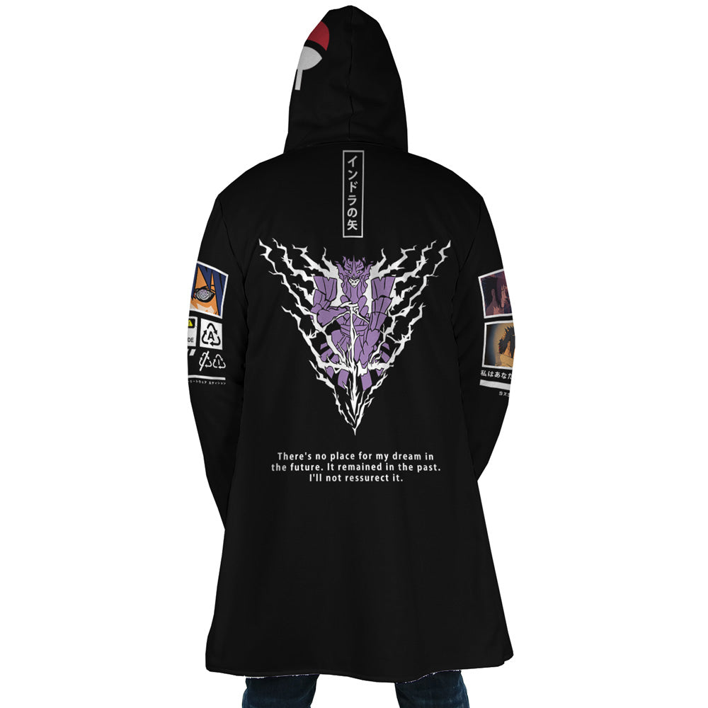 Sasuke Uchiha Naruto Hooded Cloak Coat - XL